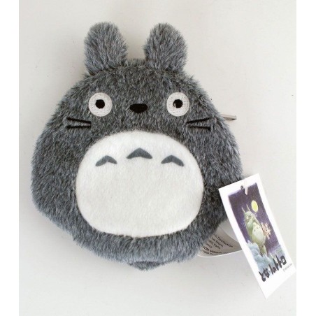 STUDIO GHIBLI - Coin Purse Totoro Plush Grey - 12 cm 