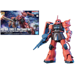 GUNDAM - Model Kit - HG 1/144 - MS-06S Zaku II Aznable's Mobile Red 2