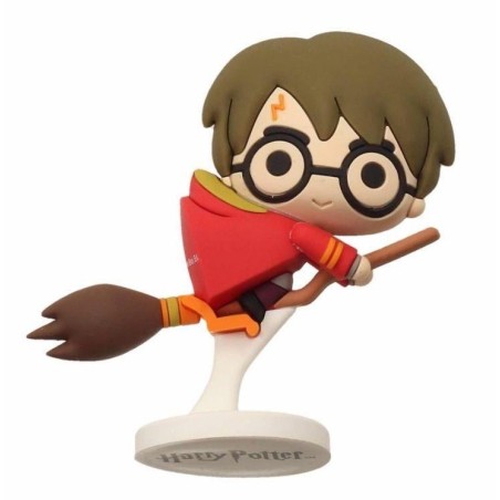 HARRY POTTER - Rubber Mini Figure 6cm - Harry Potter Nimbus Red Cap 