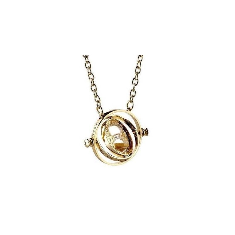 HARRY POTTER - Gold Plated Necklace - Spinning Time Turner 