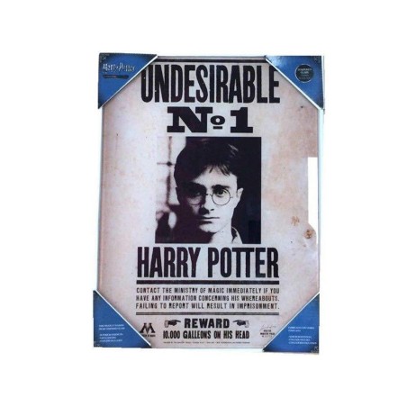 HARRY POTTER - Impression en Verre - Undesirable N°1 - 30X40 Cm 