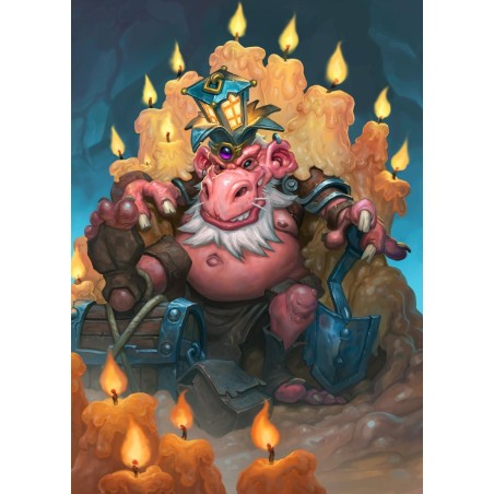 HEARTHSTONE - Magnetic Metal Poster 31x21 - King Togwaggle 