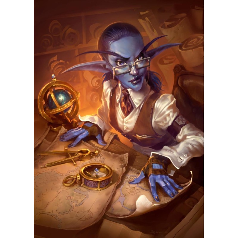 HEARTHSTONE - Magnetic Metal Poster 31x21 - Elise Starseeker 