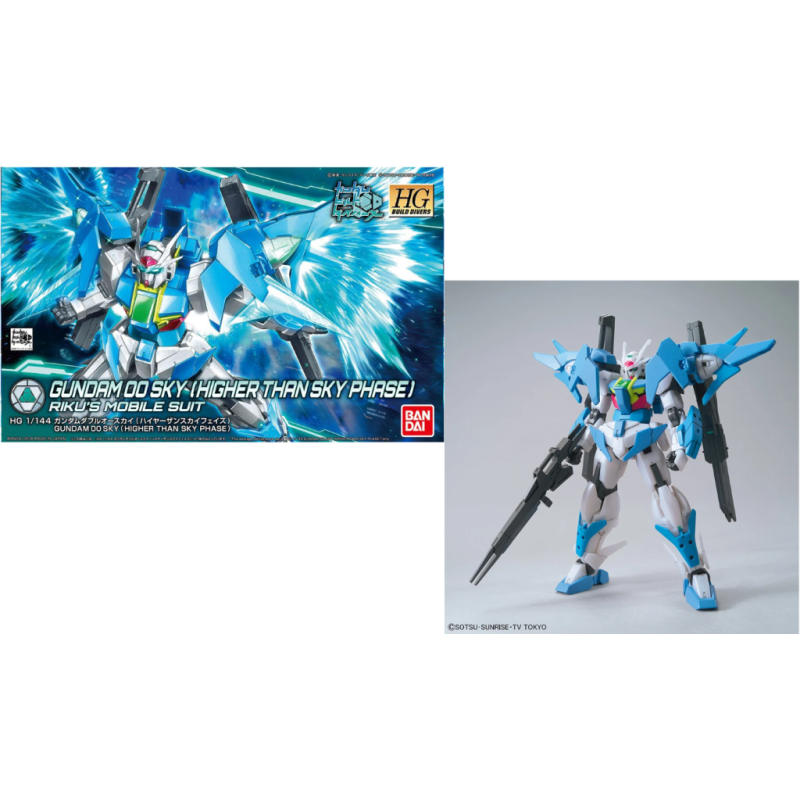 GUNDAM - Model Kit - HG 1/144 - Gundam 00 Sky Higher than Sky Phase 