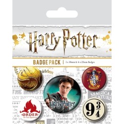 HARRY POTTER - Pack 5 Badges - Gryffindor 2