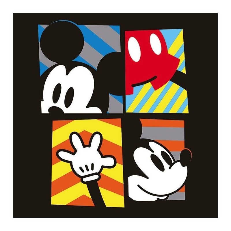 DISNEY - Canvas 40X40 '18mm' - Mickey Mouse Framed 