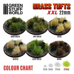 Touffes d'herbe XXL - 22mm - Auto-Adhésif - VERT CLAIR 2