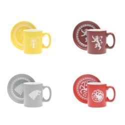 GAME OF THRONES - Pack 4 Espresso Mugs Logos Collector Edition 2