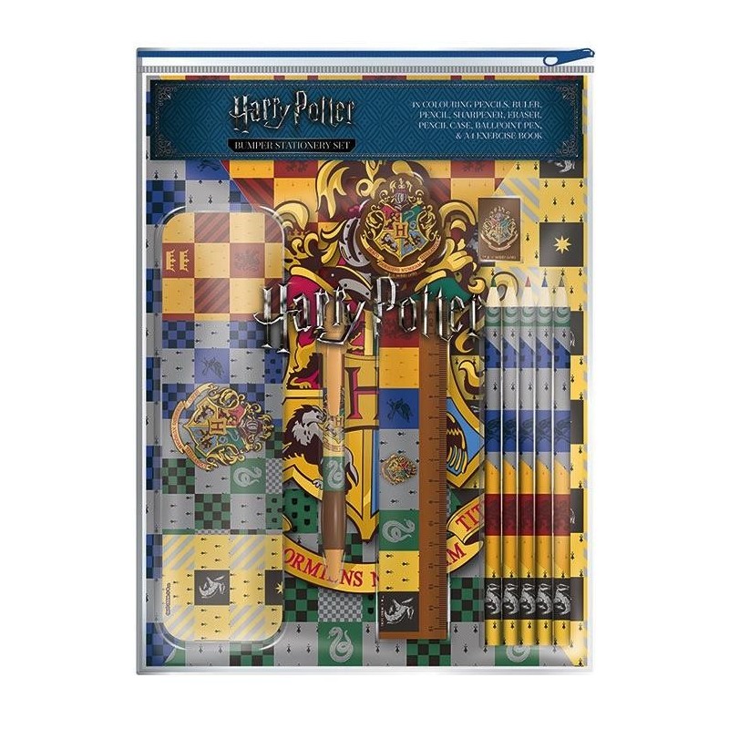 HARRY POTTER - Bumper Stationary Set - House Crest 