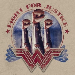 WONDER WOMAN - Canvas 40X40 '18mm' - Fight For Justice 2