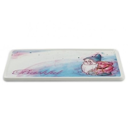 DISNEY / SEPT NAINS - Plat de Service Timide 23.5 X 13.5cm 