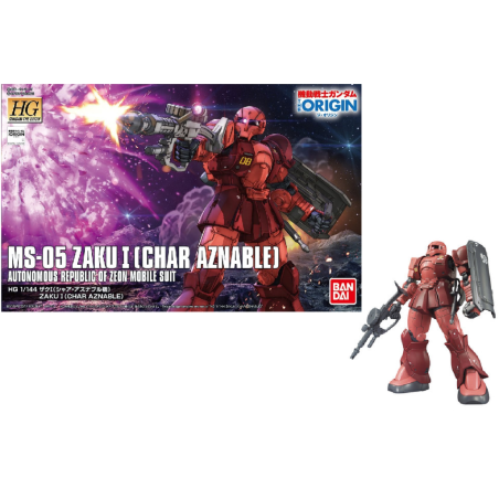 GUNDAM The Origin - Model Kit - HG 1/144 - MS-05S Zaku Char Aznable's 