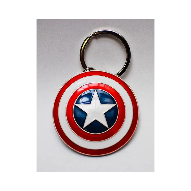 MARVEL - 3D Metal Keychain Blister Box - Captain America Shield 
