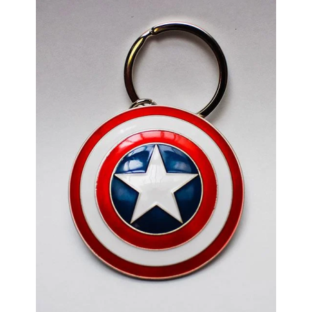 MARVEL - 3D Metal Keychain Blister Box - Captain America Shield 