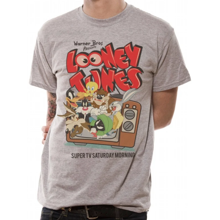 LOONEY TUNES - T-Shirt IN A TUBE- Retro TV (M) 