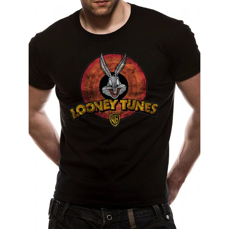 LOONEY TUNES - T-Shirt IN A TUBE- Destroy Logo (S) 