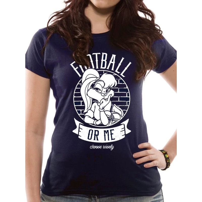 LOONEY TUNES - T-Shirt IN A TUBE- Football or Me GIRL (M) 