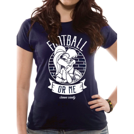 LOONEY TUNES - T-Shirt IN A TUBE- Football or Me GIRL (S) 