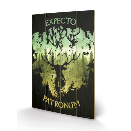 HARRY POTTER - Expecto Patronum - Impression sur bois 40x59cm 