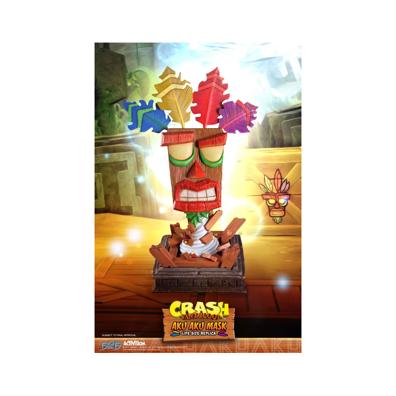 CRASH BANDICOOT - Masque taille réelle Aku Aku - 65cm 