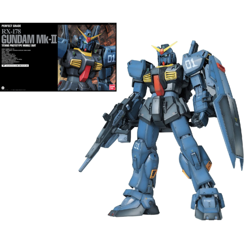 GUNDAM - Model Kit - Perfect Grade - Titans Black RX-178 MK II - 1/60 