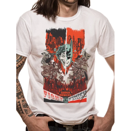 BATMAN - T-Shirt IN A TUBE- Fight To The Finish (XXL) 