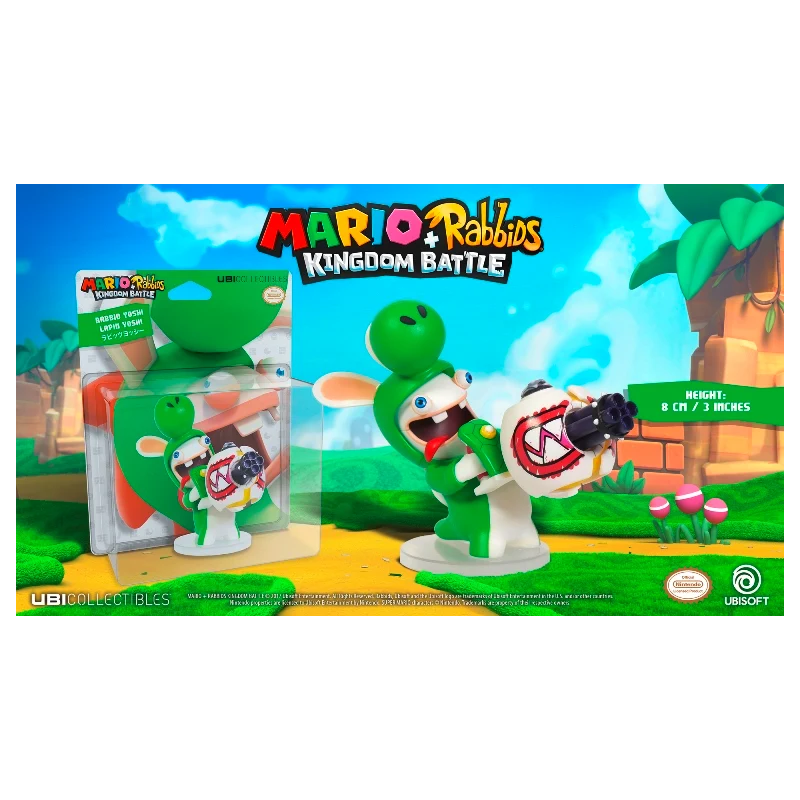MARIO + RABBIDS KINGDOM - Figurine 3 inch Rabbit Yoshi (Ubisoft) 