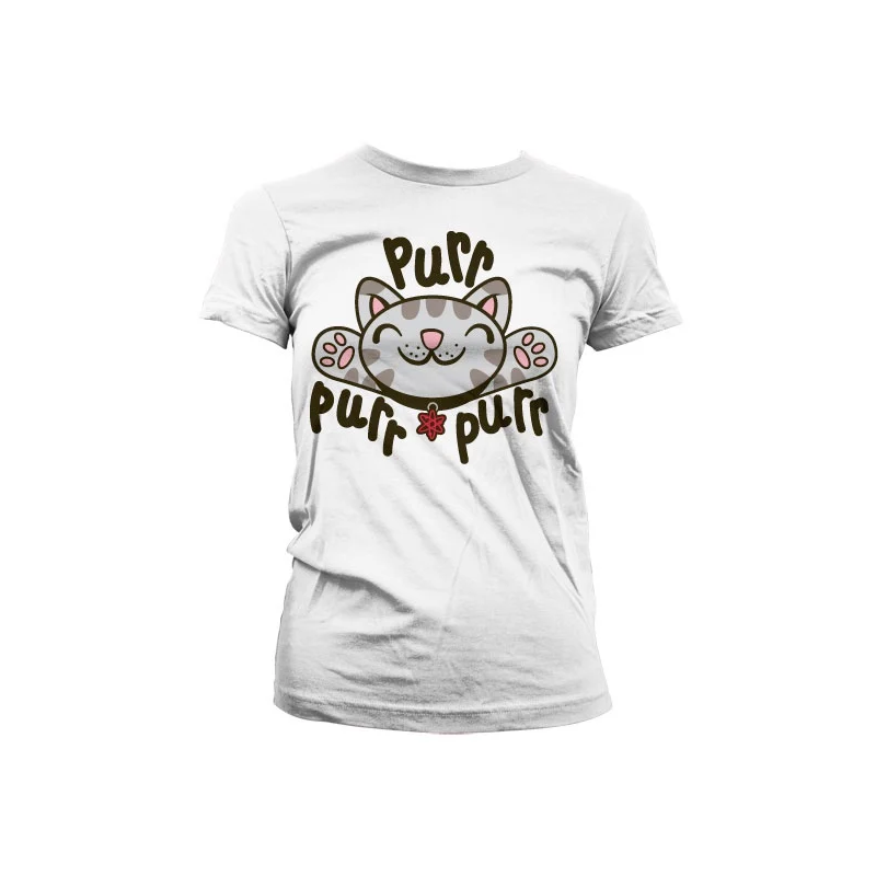 THE BIG BANG - T-Shirt GIRL Soft Kitty Purr-Purr-Purr - White (S) 