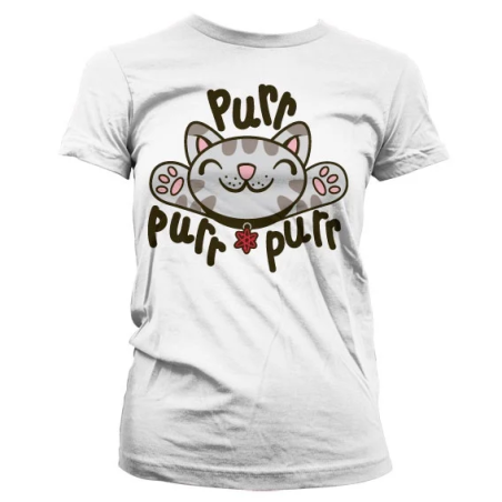 THE BIG BANG - T-Shirt GIRL Soft Kitty Purr-Purr-Purr - White (S) 