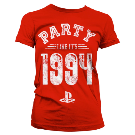 PLAYSTATION - T-Shirt Party Like It's 1994 - GIRL Red (XXL) 