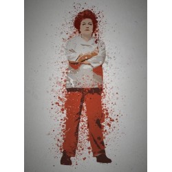 PC SPLATTER - Magnetic Metal Poster 45X32 - Red 2