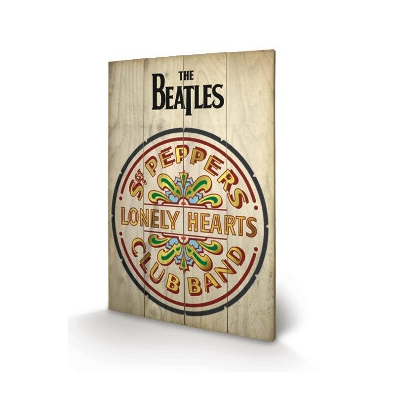 THE BEATLES - Sgt Peppers - Impression sur bois 40x59cm 