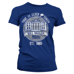 BACK TO THE FUTURE - T-Shirt Save the Clock Tower - Navy GIRL (XXL) 2