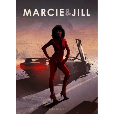 CAR LEGEND - Magnetic Metal Poster 45X32 - Marcie & Jill 