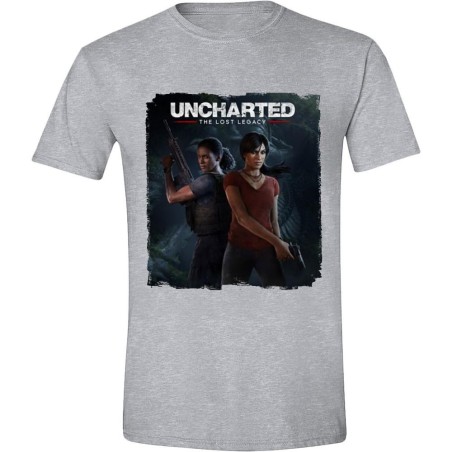 UNCHARTED - T-Shirt The Lost Legacy Cover - Grey (XL) 