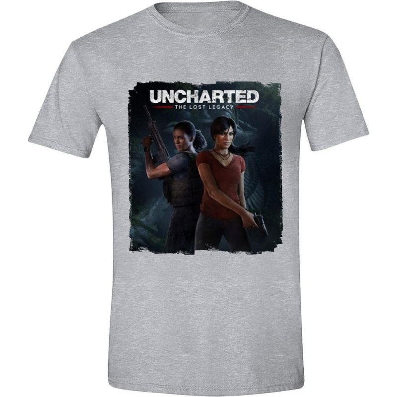 UNCHARTED - T-Shirt The Lost Legacy Cover - Grey (M) 