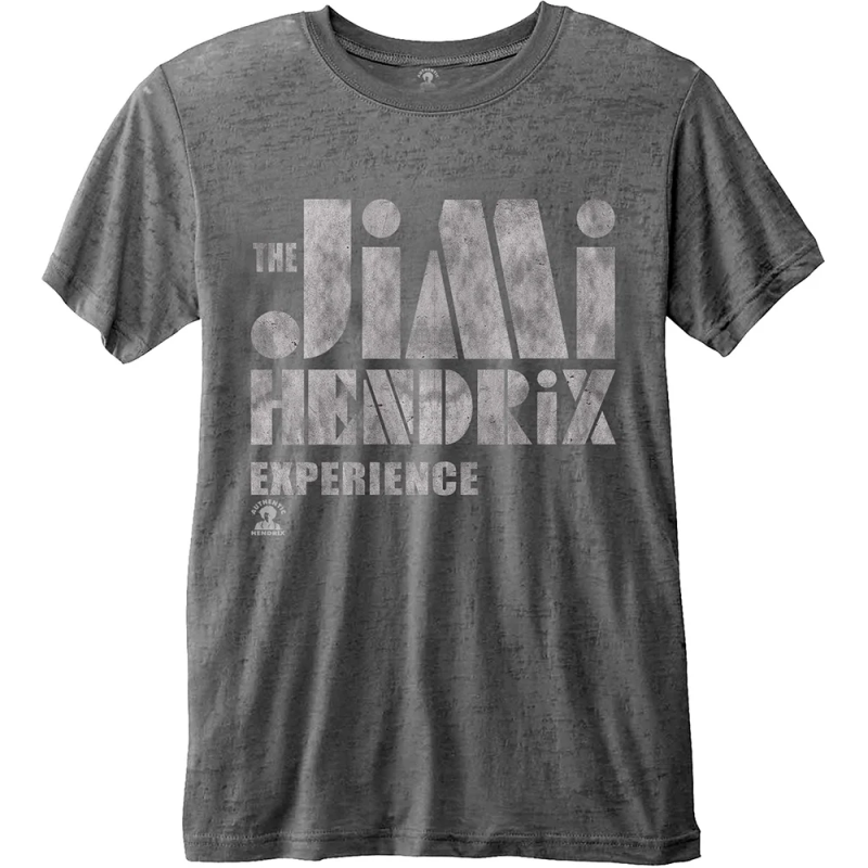JIMI HENDRIX - T-Shirt BurnOut - Stencil Logo Vintage (XXL) 