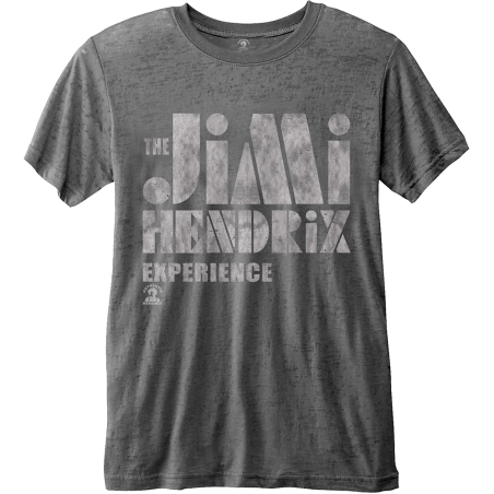 JIMI HENDRIX - T-Shirt BurnOut - Stencil Logo Vintage (XXL) 