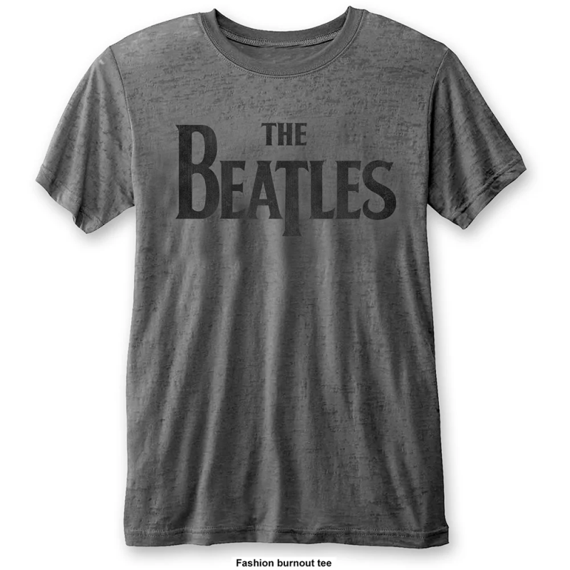THE BEATLES - T-Shirt BurnOut Col - Drop T Logo - Men (XXL) 