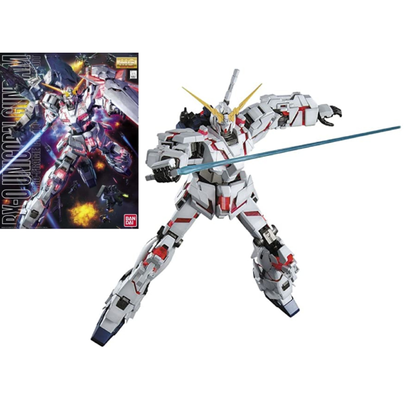 GUNDAM - Model Kit - MG 1/100 - Unicorn Gundam - 18 CM 