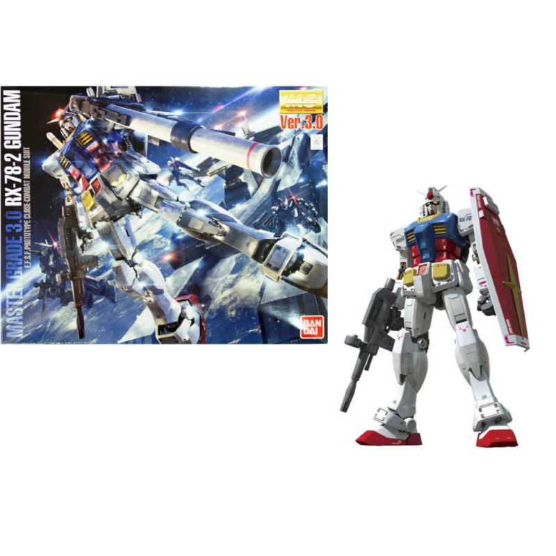 GUNDAM - Model Kit - MG 1/100 - RX-78-2 Gundam Ver 3.0 - 18 CM 