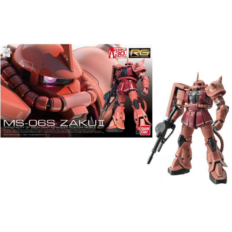 GUNDAM - Model Kit - Real Grade - MS-06S Zaku II - 13 CM 