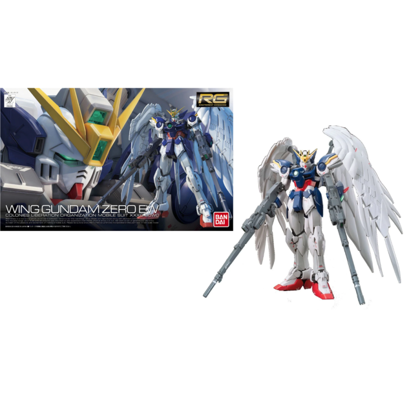 GUNDAM - Model Kit - Real Grade - Wing Gundam Zero EW - 13 CM 