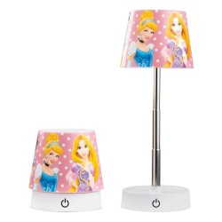 PRINCESSES - Lampe de Bureau LED Rechargeable - 11cm 