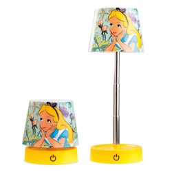 ALICE AU PAYS DES MERVEILLES - Lampe de Bureau LED Rechargeable - 11cm 