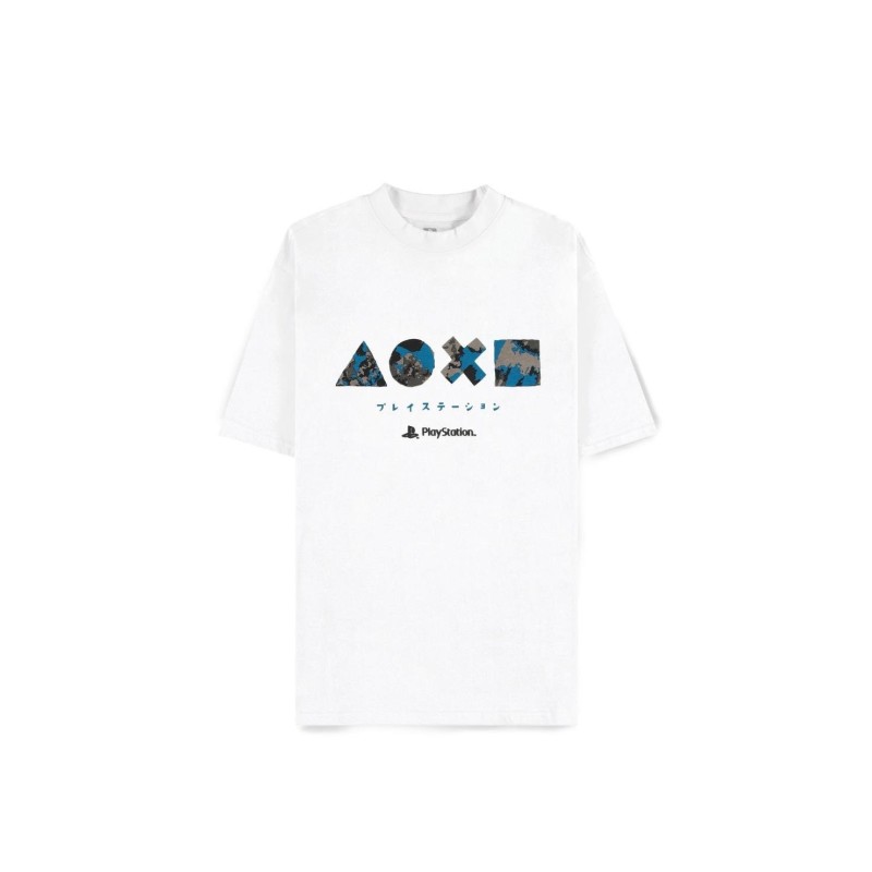 PLAYSTATION - Icons Japan - T-Shirt Loose Fit Homme (XL) 