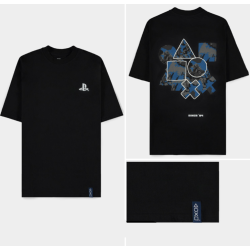 PLAYSTATION - Outline Icons - T-Shirt Loose Fit Homme (2XL) 