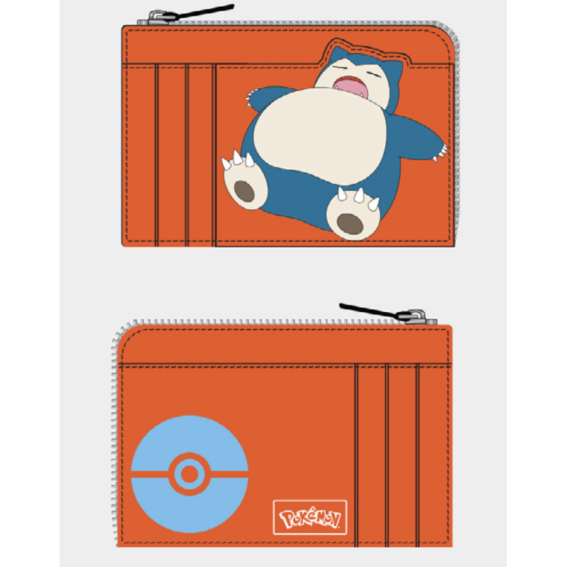 POKEMON - Ronflex - Porte-Cartes Orange 