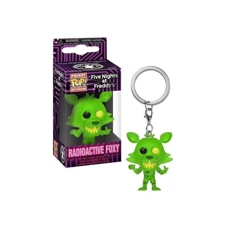 FIVE NIGHTS AT FREDDY'S - Pocket Pop Keychains - Radioactive Foxy 