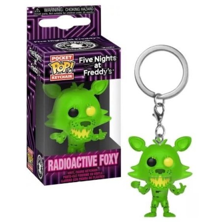 FIVE NIGHTS AT FREDDY'S - Pocket Pop Keychains - Radioactive Foxy 